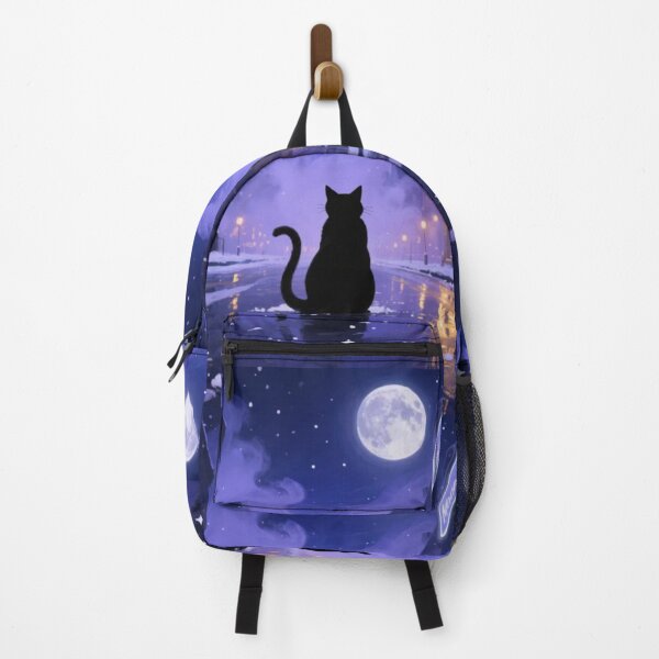 Item preview, Moonlit Watcher - Feline Protector (NO TEXT)  designed and sold by CleverCulture.