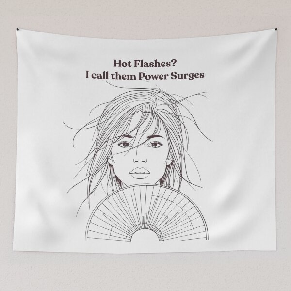 Item preview, Hot Flashes Power Surges – WDNC Perimenopause Humor Design designed and sold by jelonkaa.