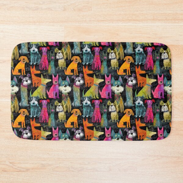 Item preview, Whimsical Colorful Dogs Illustration designed and sold by joannejgg.
