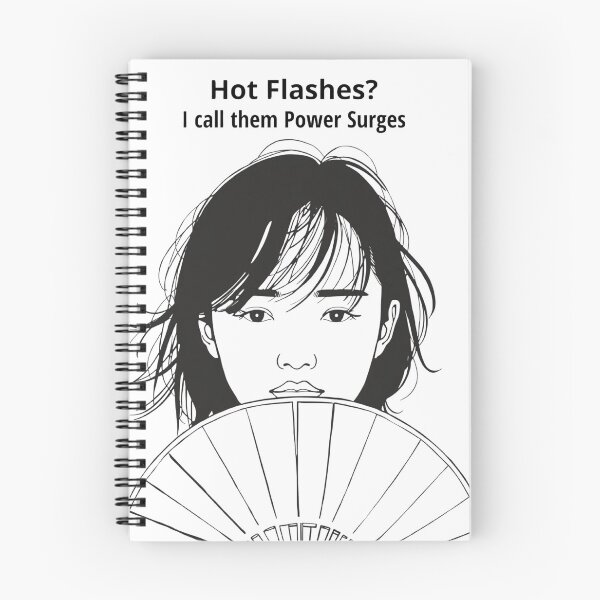 Item preview, Hot Flashes Power Surges – WDNC Minimalist Perimenopause Art designed and sold by jelonkaa.