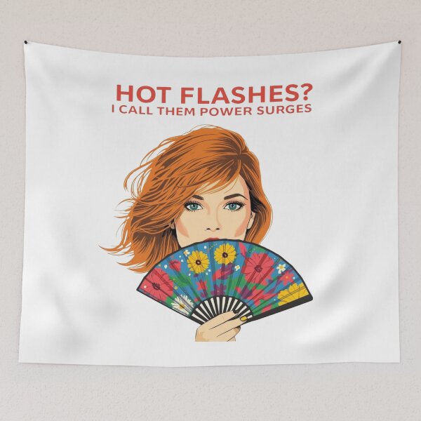 Item preview, Hot Flashes Power Surges – Bold Colorful WDNC Perimenopause Art designed and sold by jelonkaa.