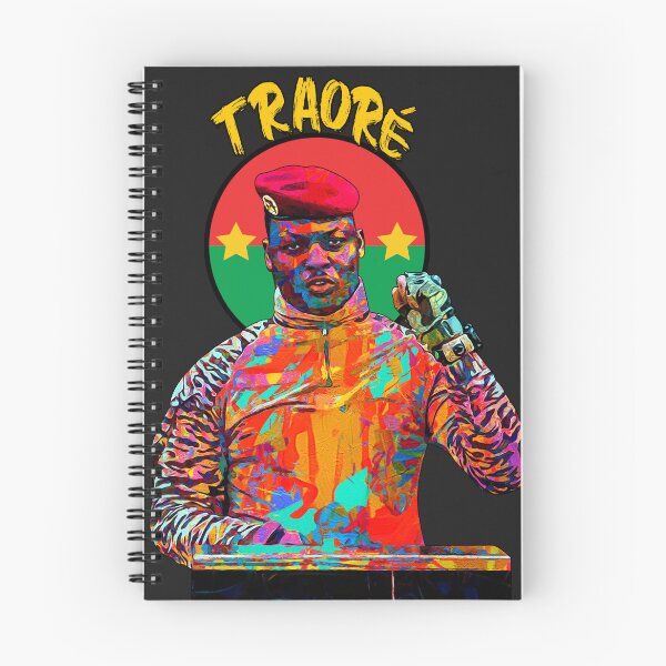 Item preview, Ibrahim Traore colorful portrait painting designed and sold by Youngkev-arts.