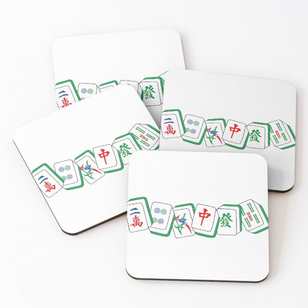 Item preview, Mahjong Tiles Illustration in Classic Style designed and sold by skyocean0.