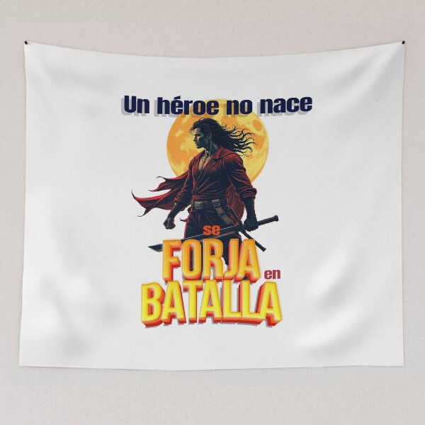 Item preview, Anime Warrior with Sword and Moon – "A hero is not born, he is forged in battle" designed and sold by VeaseTuanis.