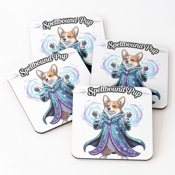 Item preview, Spellbound Pup – Heroic Corgi Wizard Casting Magical Spells designed and sold by zoughlal.
