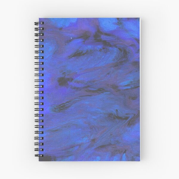 Item preview, Blue & Purple Plasma Currents Fluid Art Print - Original Galaxy Acrylic Pour Painting  designed and sold by marbledmoonart.