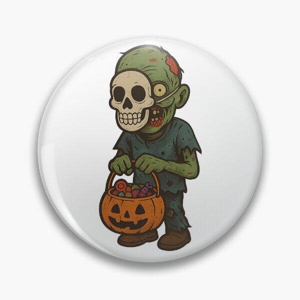 Item preview, Zombie in Skull Mask – Trick or Treat Halloween designed and sold by EchoDimension.
