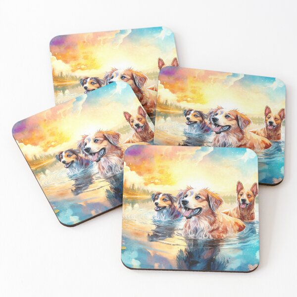 Item preview, Doggies in the Lake designed and sold by MystAvalon.