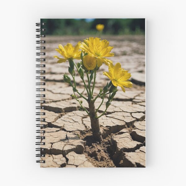 Item preview, Resilient Yellow Flowers in Cracked Earth designed and sold by KilianSzmid.