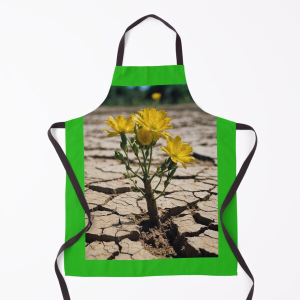 Item preview, Resilient Yellow Flowers in Cracked Earth designed and sold by KilianSzmid.