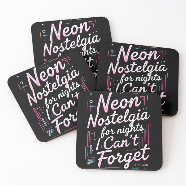 Item preview, Neon Nostalgia for Nights I Can’t Forget – Retro Aesthetic T-Shirt designed and sold by LR Vibe Studio.