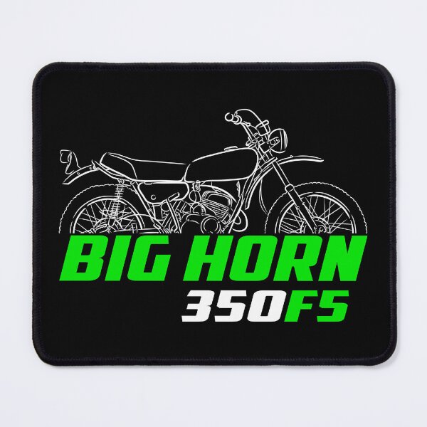 Artikelvorschau, Kawasaki 350 F5 Big Horn 1970-1971 für Biker, Motorrad entworfen und verkauft von ThrottleArts.