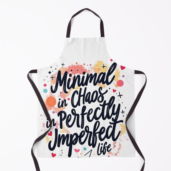 Item preview, Minimal Chaos in a Perfectly Imperfect Life – Motivational Quote T-Shirt designed and sold by LR Vibe Studio.