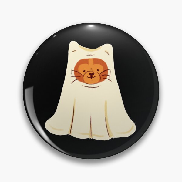 Item preview, cute cat dressed as a ghost designed and sold by marias designs.