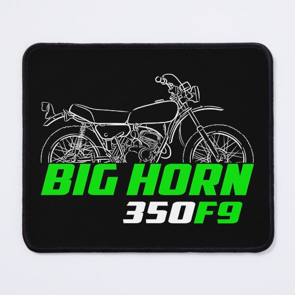 Artikelvorschau, Kawasaki 350 F9 Big Horn 1972-1975 für Biker, Motorrad entworfen und verkauft von ThrottleArts.