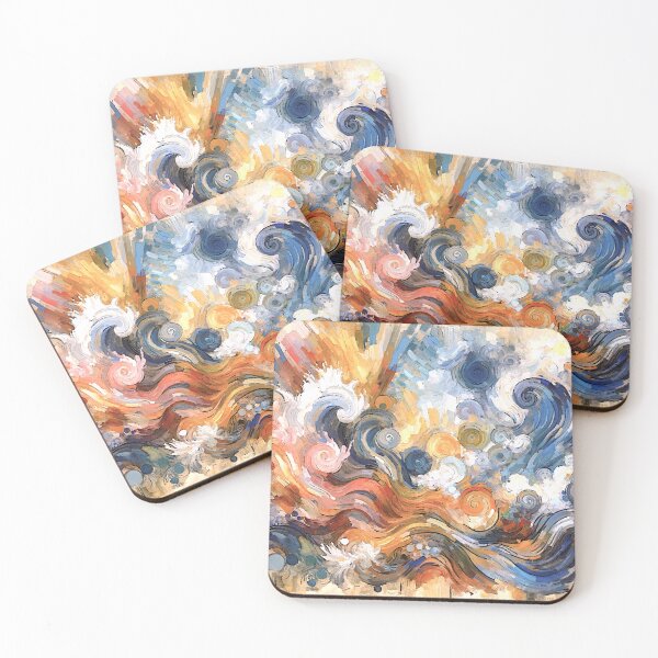 Item preview, Abstract Wave Painting designed and sold by ViaARTfactory.