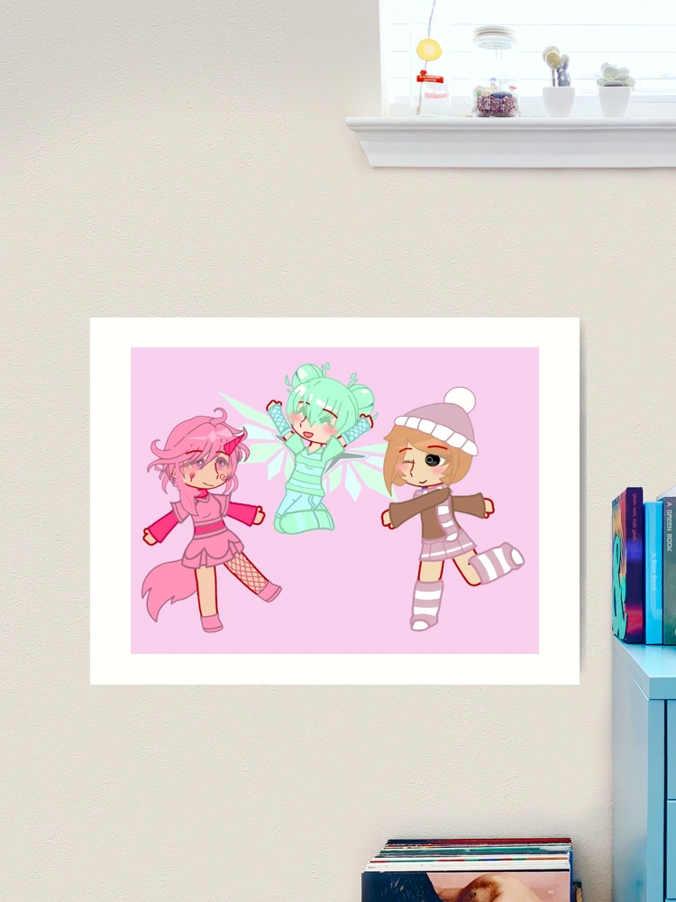 Tripack Oc cheerful girls from Gacha Club. Tripack best friends from Gacha Life. - Gacha Club dolls - Gacha girls