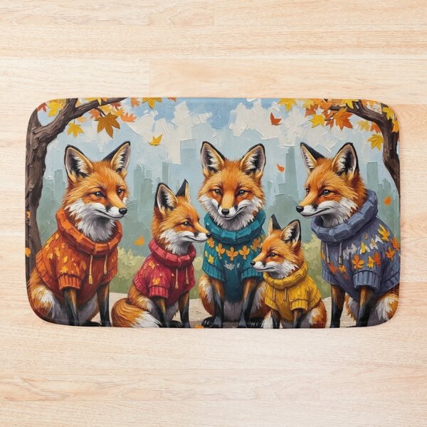 Item preview, Fall Foxes in Cozy Sweaters  designed and sold by Mary Spencer.