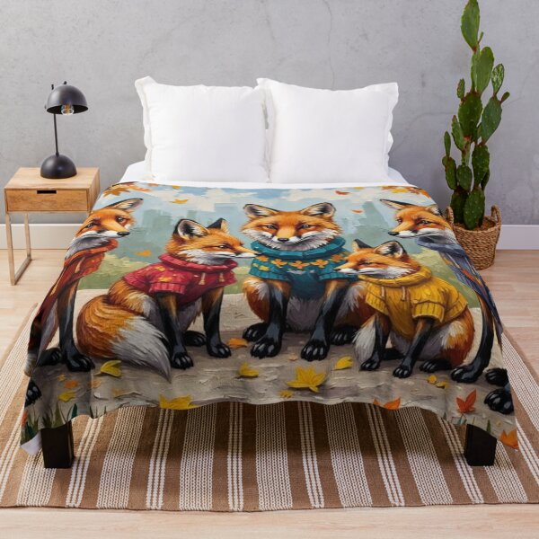Item preview, Fall Foxes in Cozy Sweaters  designed and sold by Mary Spencer.