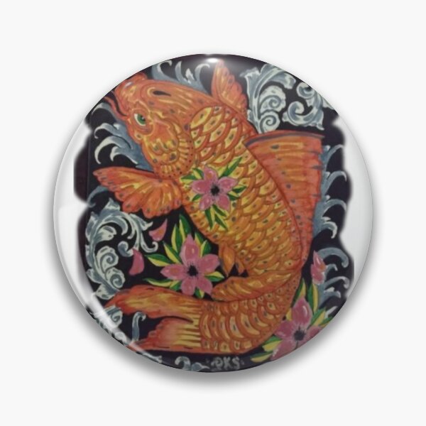 Item preview, koi fish acrylic painting  designed and sold by pksart1.