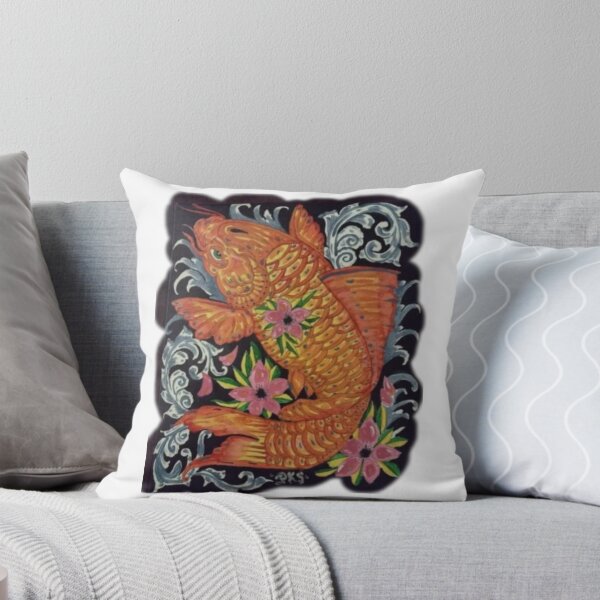 Item preview, koi fish acrylic painting  designed and sold by pksart1.