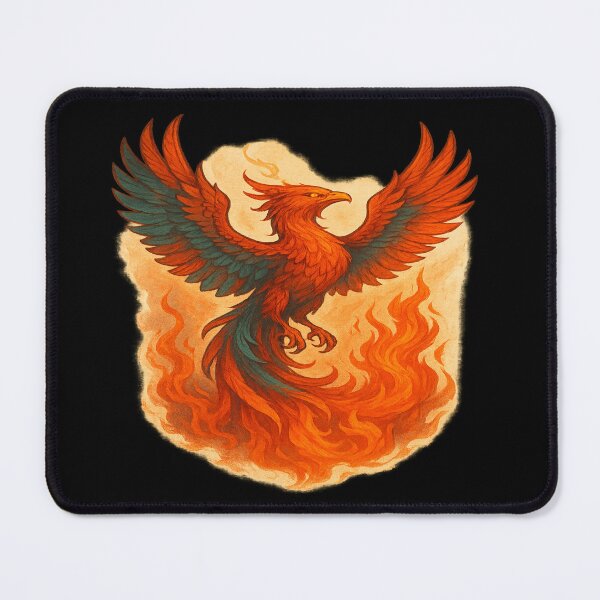 Item preview, Fiery Phoenix Rising – Legendary Bird of Rebirth designed and sold by S-Dstyle.