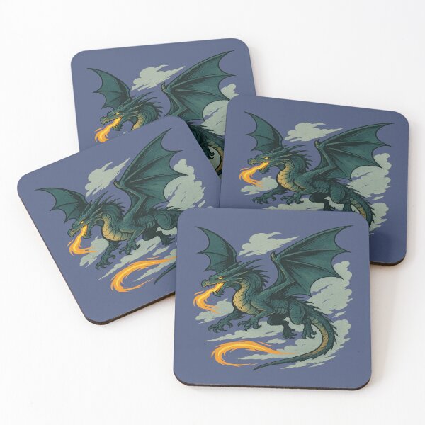Item preview, Ferocious Fire Dragon – Winged Mythical Beast designed and sold by S-Dstyle.