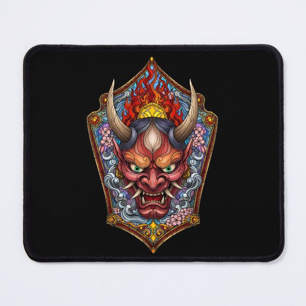 Item preview, Stained Glass Hannya Mask – Crimson Demon Beauty designed and sold by Atelier Jin.