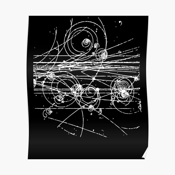 Bubble Chamber- Particle Tracks, Physics, Particle Physics Poster