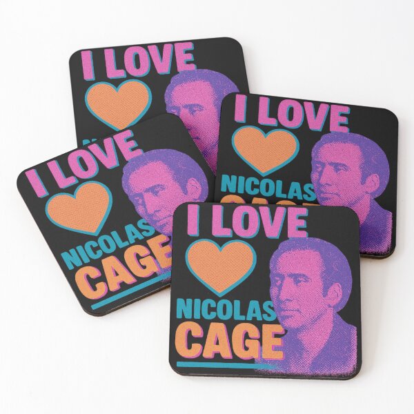 Item preview, I Love Nicolas Cage  designed and sold by Jennifer Chiera.