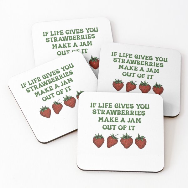 Item preview, If Life Gives You Strawberries Make Jam – Funny Strawberry Pun Design designed and sold by JERUK POPSICLE.