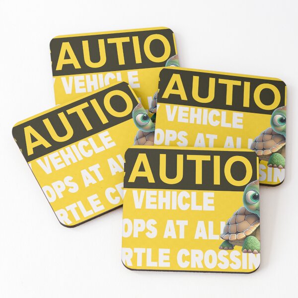Item preview, CAUTION MY VEHICLE STOPS AT ALL TURTLE CROSSINGS designed and sold by CRINGEWORTHY TEES.