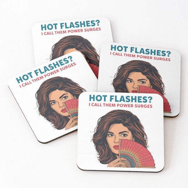 Item preview, Hot Flashes Power Surges – WDNC Perimenopause Humor Art designed and sold by jelonkaa.