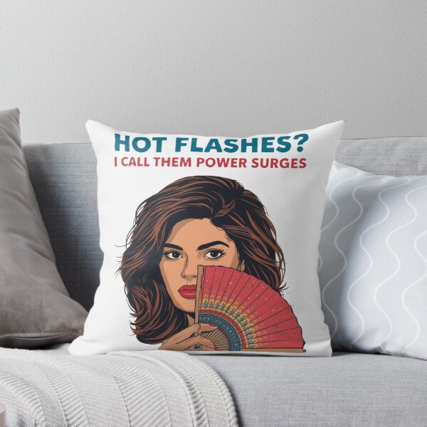 Item preview, Hot Flashes Power Surges – WDNC Perimenopause Humor Art designed and sold by jelonkaa.