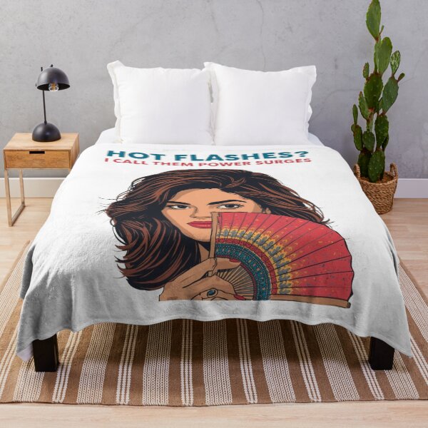 Item preview, Hot Flashes Power Surges – WDNC Perimenopause Humor Art designed and sold by jelonkaa.