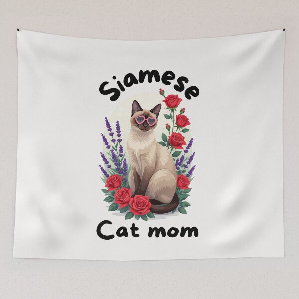 Item preview, Siamese cat mom designed and sold by Fateh-Kro ⭐⭐⭐⭐⭐.