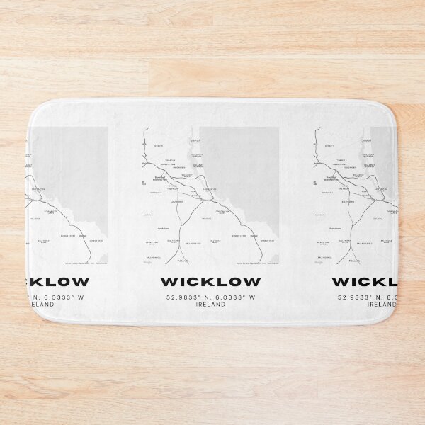 Item preview, Wicklow Ireland Map Poster | Minimalist Map Print designed and sold by RM-Journey.