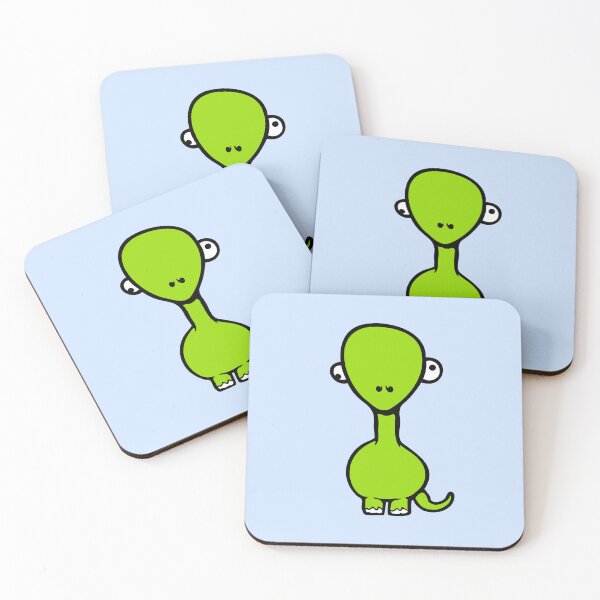 Item preview, Funny Dino Silly Squint Eyes Dinosaur Big Head Cartoon designed and sold by shirt-o-mat.