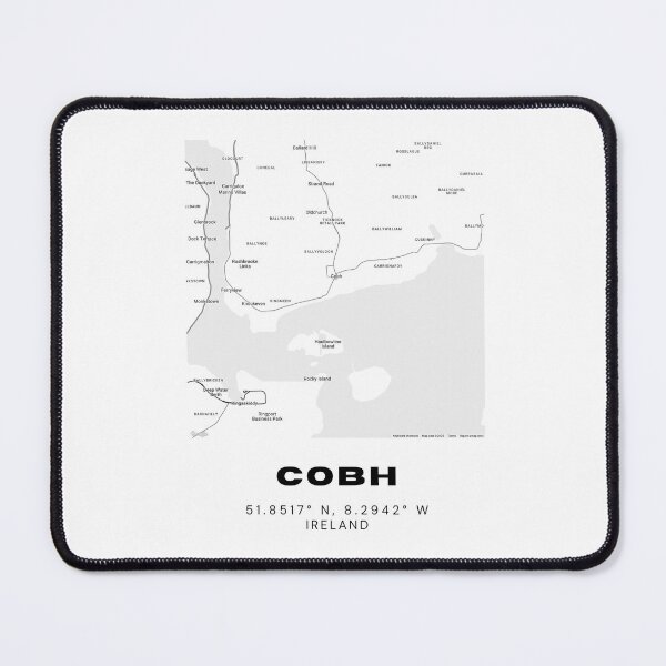 Item preview, Cobh Ireland Map Art | Minimalist Coastal Town Print designed and sold by RM-Journey.