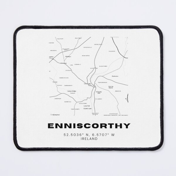 Item preview, Enniscorthy Ireland Map Print | Minimalist Irish Wall Art designed and sold by RM-Journey.