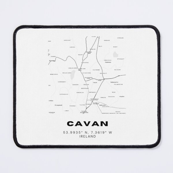 Item preview, Cavan Ireland Map Poster | Minimalist City Print designed and sold by RM-Journey.