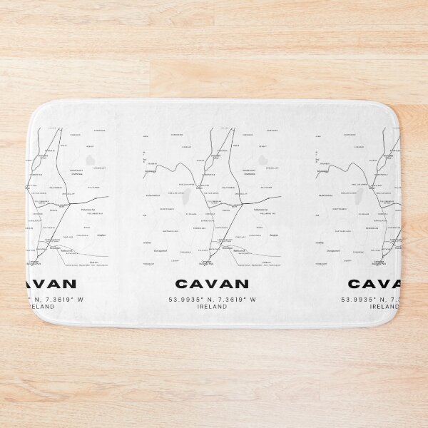 Item preview, Cavan Ireland Map Poster | Minimalist City Print designed and sold by RM-Journey.