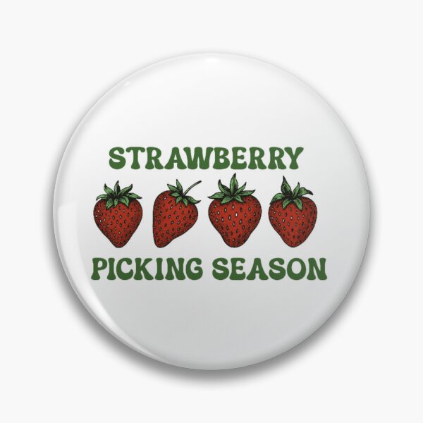 Item preview, Strawberry Picking Season Retro Fruit Illustration designed and sold by JERUK POPSICLE.