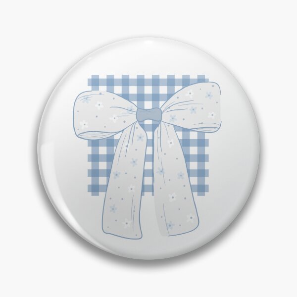 Item preview, Blue Gingham Bow designed and sold by The Painted Topaz.
