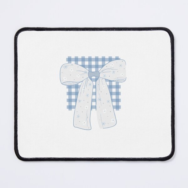 Item preview, Blue Gingham Bow designed and sold by The Painted Topaz.