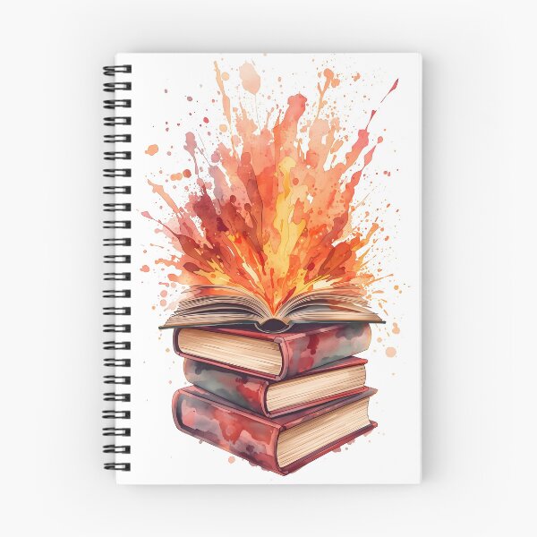 Item preview, Red Watercolor Books designed and sold by The Dream Lab.