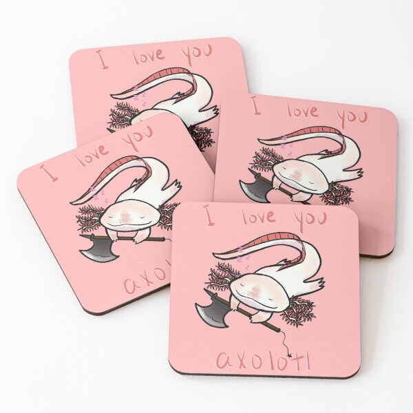 Item preview, Axes and Axolotls - light variant designed and sold by rikkuriffic.