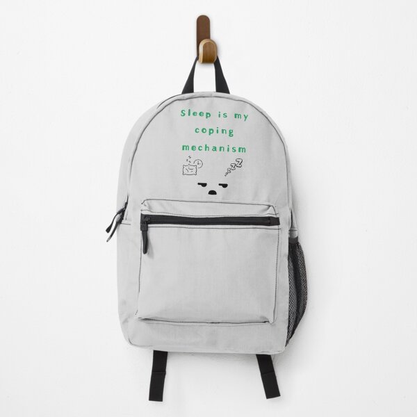 Item preview, Sleep is My Coping Mechanism – Funny Tired Face Design designed and sold by mintmono-studio.