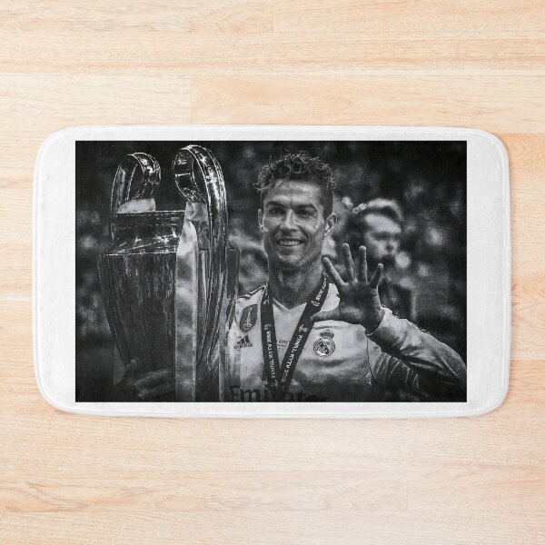 Item preview, An artistic black-and-white piece celebrating one of football’s greatest legends. This design captures the emotion of triumph, victory, and dedication — perfect for fans of the beautiful game. designed and sold by Primeprints92.
