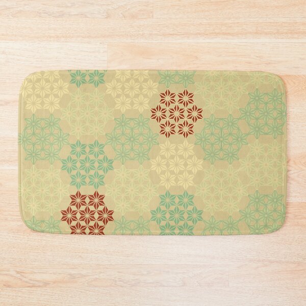 Item preview, Asanoha Kimono Pattern Red Gold designed and sold by urrin DESIGN.
